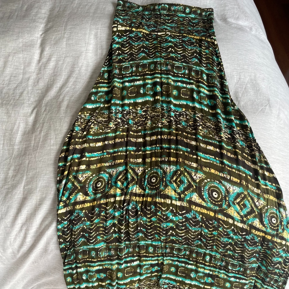Torn by Ronny Kobo printed maxi skirt